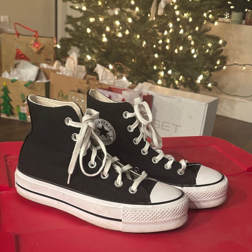 Converse Black and White High-Tops